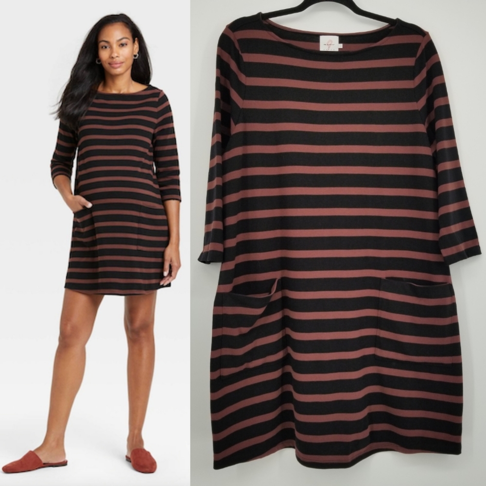The Nines by Hatch Striped Pocket Dress